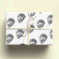 Sketchy Sleeping Hedgehog Wrapping Paper - For any occasion