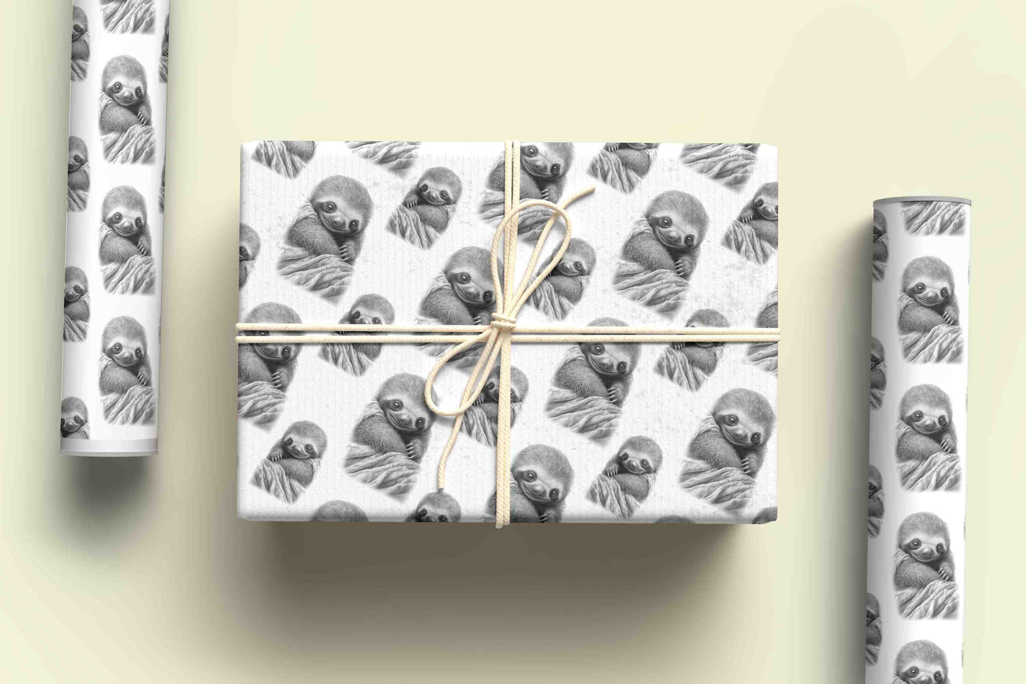 Sleeping Sloth Wrapping Paper