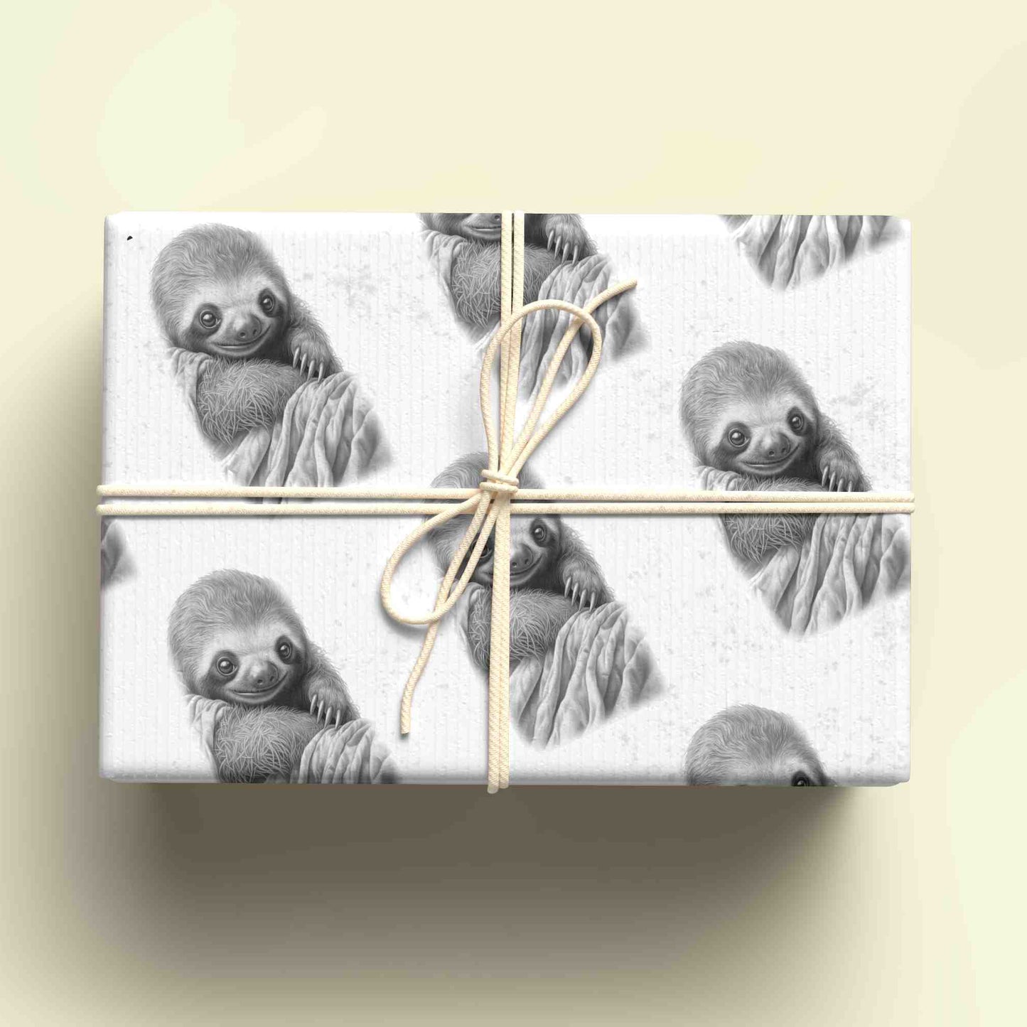 Sleeping Sloth Wrapping Paper