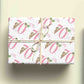 70th Birthday Sloth Wrapping Paper