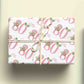 80th Birthday Sloth Wrapping Paper