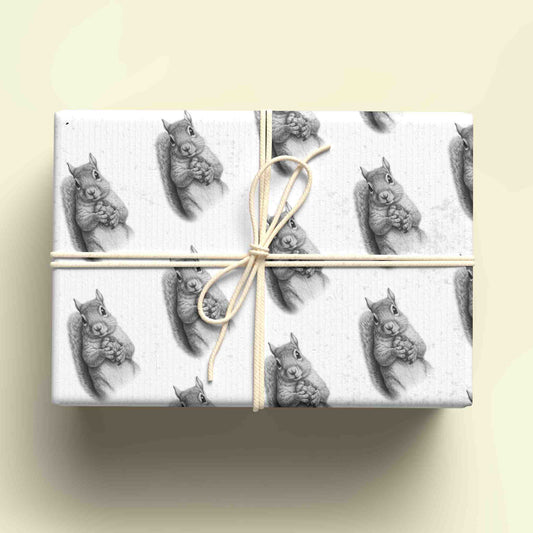 Sketchy Squirrel Wrapping Paper - For any occasion