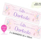 “Custom unicorn themed party banner with rainbow and stars – kids birthday”