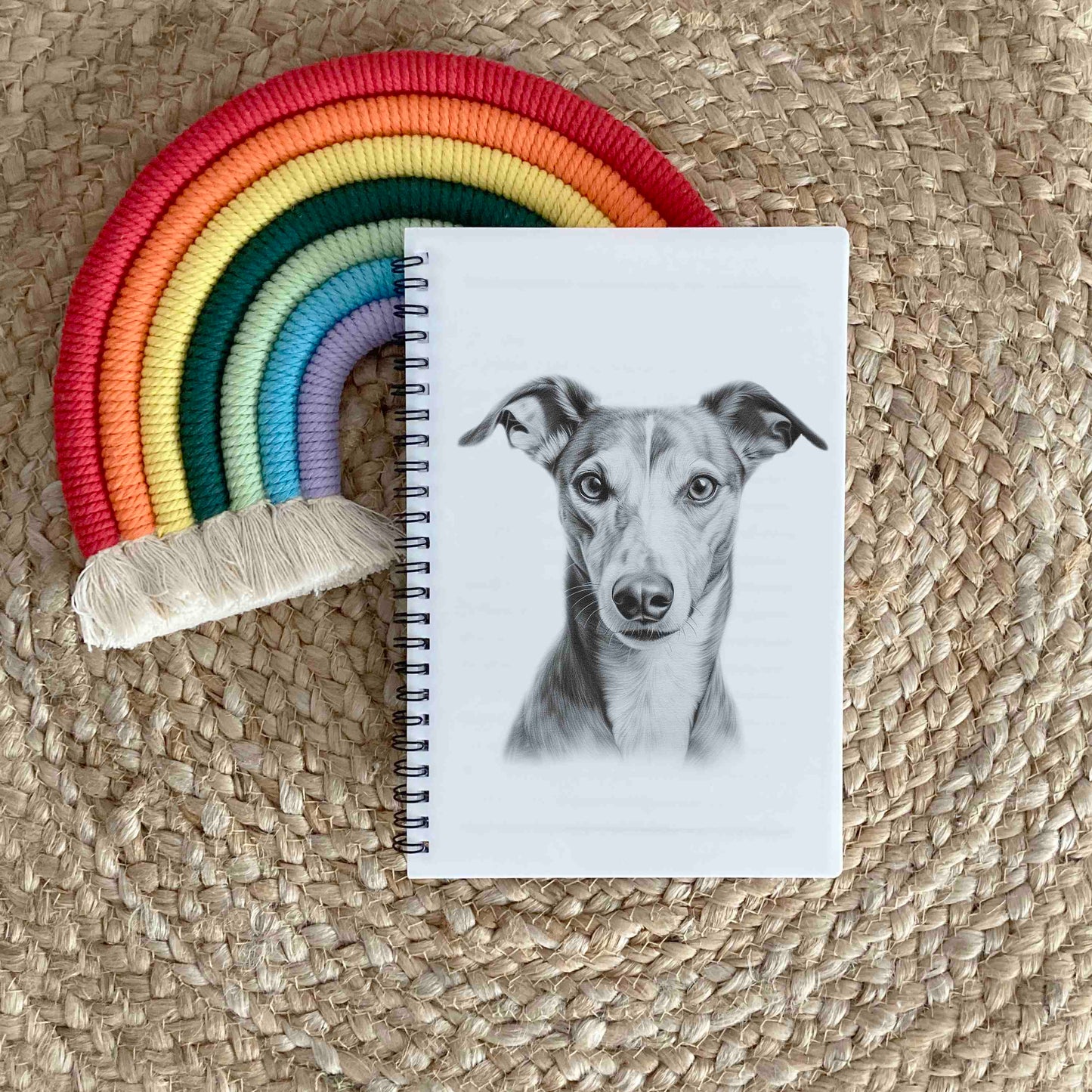 Sketchy Whippet Dog Notebook
