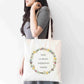 Wildflower Wreath Tote Bag – Home is Where Happiness Blooms