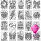 Wild Thing Colouring Book | 20 Rainbow Leopard Print Colouring Pages