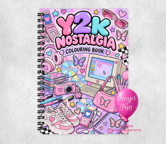 Y2K Nostalgia Colouring Book | 20 Retro Noughties Colouring Pages