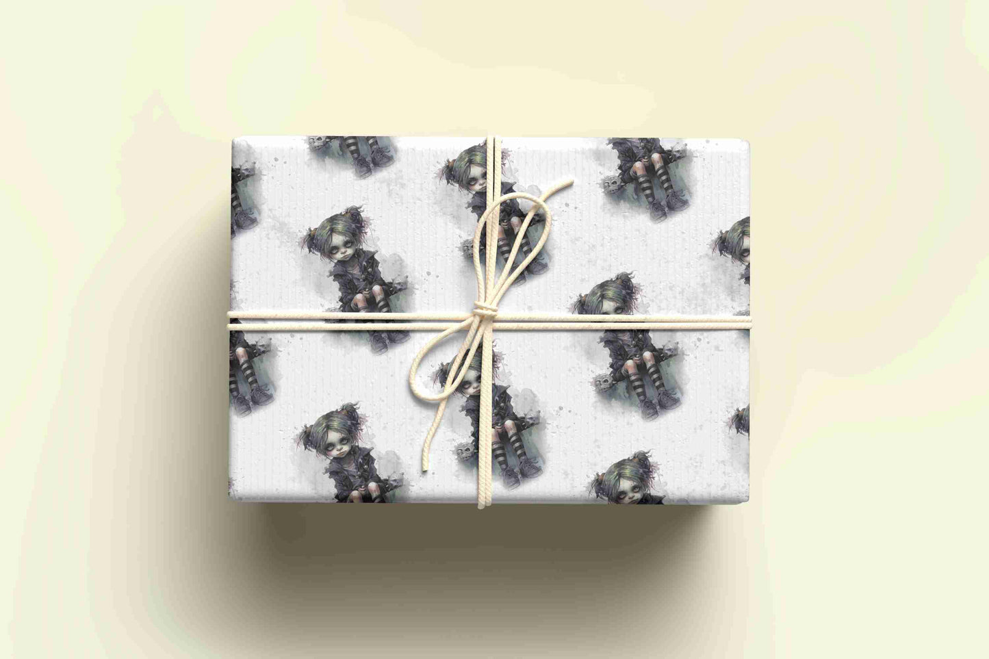 Zombie Girl Wrapping Paper - for any occasion