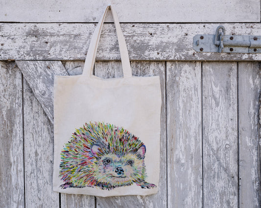 Personalised Tote Bag, Hedgehog Tote Bag, Hedgehog Gift, Reusable Bag