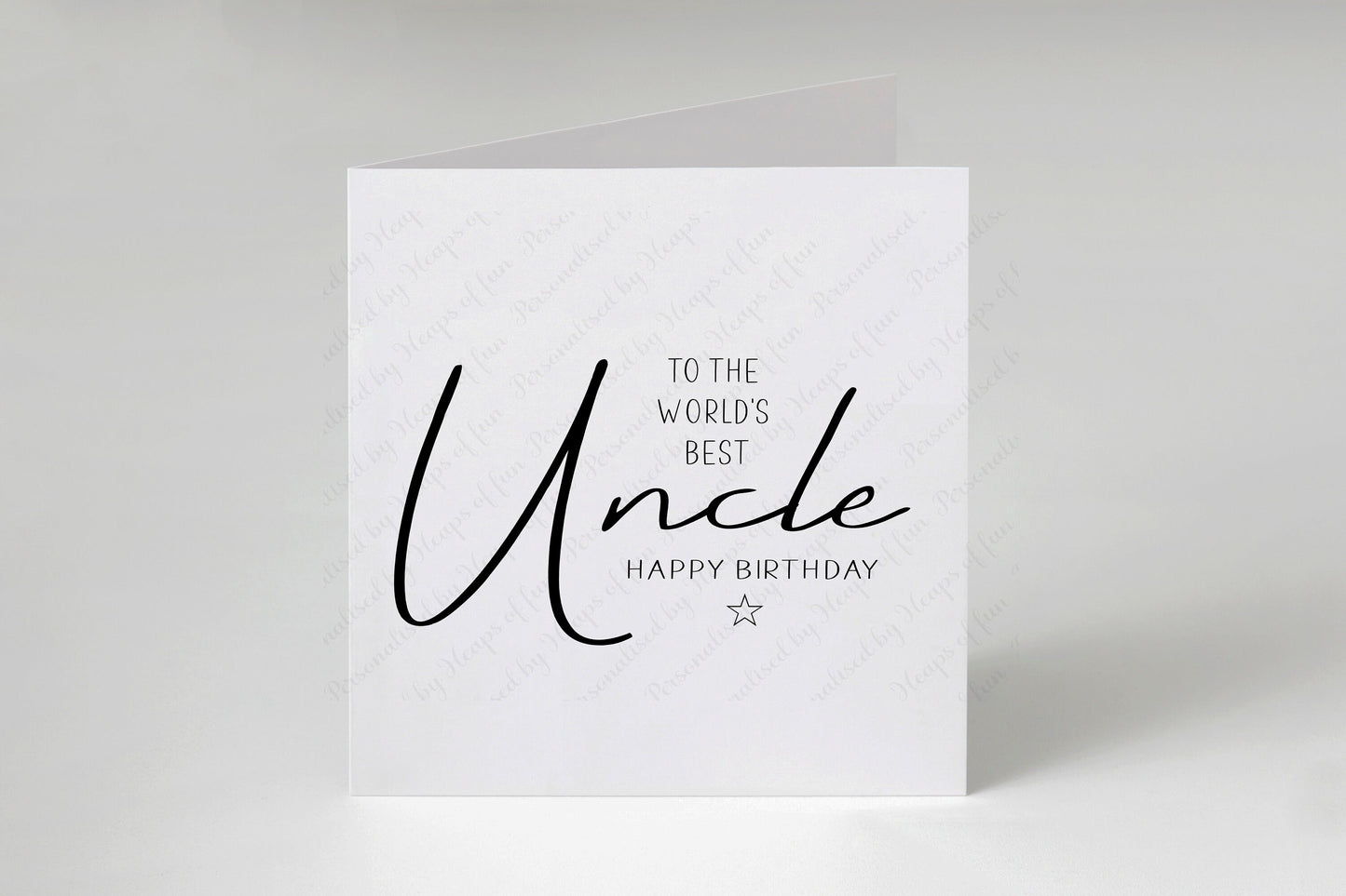 Uncle Birthday Card, Worlds Best Uncle Happy Birthday
