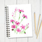 Pink Flowers Notebook | Floral Gift