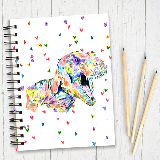 A5 Personalised Dinosaur Notebook, Journal, Dinosaur Gift