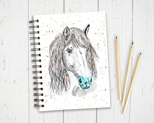 Hint of Colour Horse Notebook, Horse themed Gift