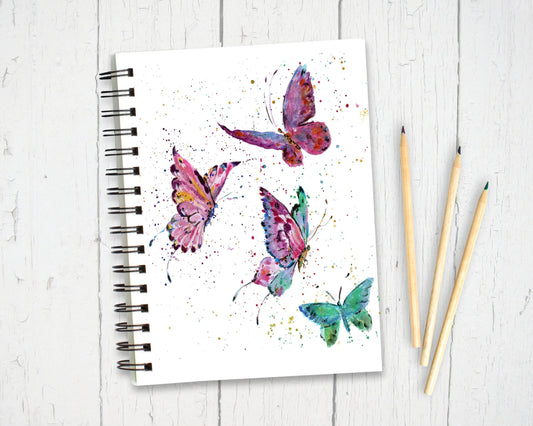 Butterfly Notebook, Personalised Butterfly Gift, Butterfly Journal