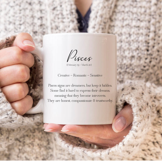 Pisces Star Sign Definition Birthday Mug