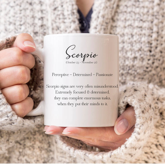 Scorpio Star Sign Definition Birthday Mug