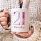 Personalised 21st Birthday Mug, 21st Birthday Gift, Twenty-first Gift,