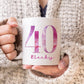 Personalised 40th Birthday Mug, 40th Birthday Gift, 40th Mug
