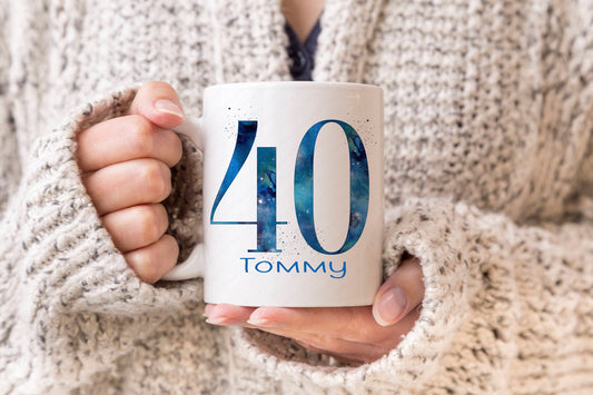 Personalised 40th Birthday Mug, 40th Birthday Gift, 40th Mug