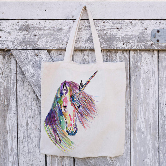 Personalised Tote Bag, Unicorn Tote Bag, Unicorn Gift, Reusable Bag
