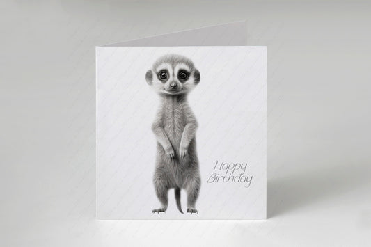 Meerkat Birthday Card - Personalised Meerkat Card