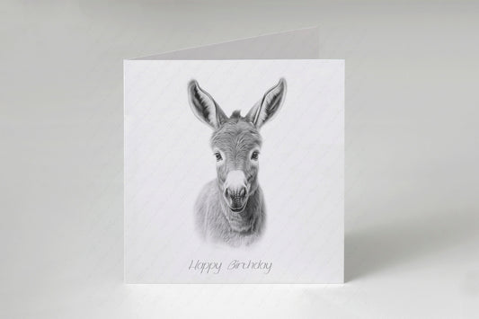 Donkey Birthday Card - Personalised Donkey Card