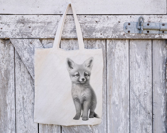 Fox Tote Bag, Reusable Bag, Personalised Tote Bag