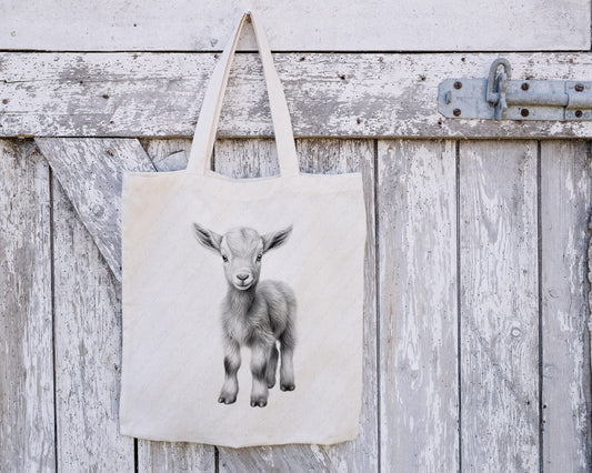 GoatTote Bag, Reusable Bag, Personalised Tote Bag