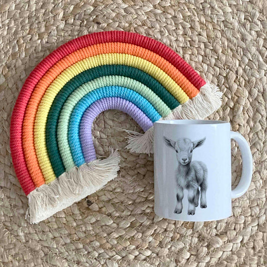 Personalised Goat Mug, Sketchy Animal Mug, Personalised Mug, Animal Gift Mug