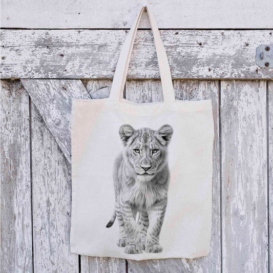 Lioness Tote Bag, Reusable Bag, Personalised Tote Bag