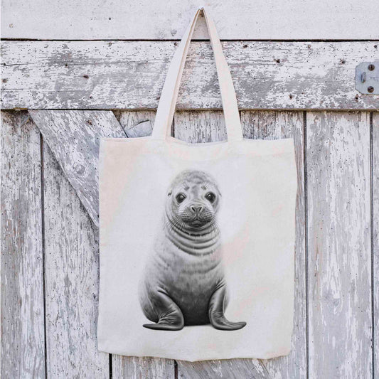 Seal Tote Bag, Reusable Bag, Personalised Tote Bag