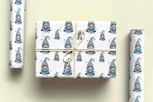 Gonk Personalised Valentines Day Wrapping Paper, Gonk Wrapping Paper